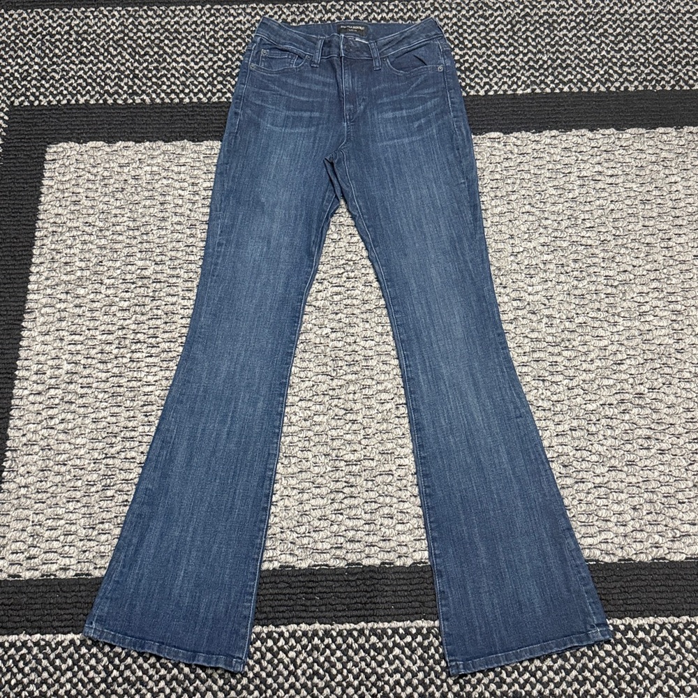 Banana Republic Wide Leg Jeans Womens Sz 26 Stretch Classic Casual Preppy